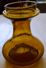 amber hyacinth vase